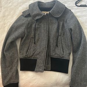 See By Chloe size 4 Tweed bomber jacket